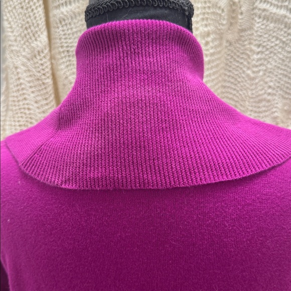 Lauren Ralph Lauren Women's Fuchsia Cowl Neck Cardigan - Picture 6 of 10